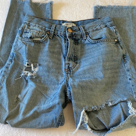 Forever 21 Ripped Jeans - Picture 2 of 7